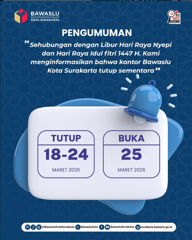 Gambar Pengumuman Libur hari Raya Nyepi dan Hari Raya Idul Fitri