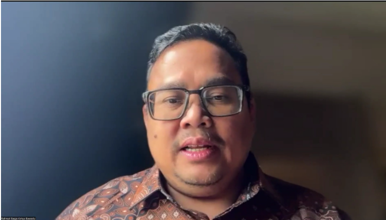Ketua Bawaslu Rahmat Bagja menjadi narasumber dalam Kuliah Umum Hukum Aktual dan Responsif Zaman bersama Raja Grafindo secara daring pada Rabu (4/3/2026).