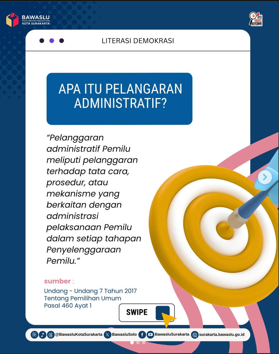 Literasi Demokrasi: Kenali Pelanggaran Administratif, Jaga Integritas Pemilu