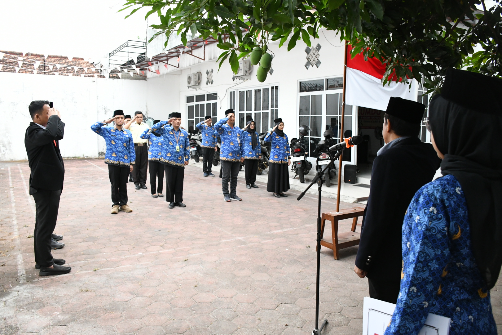 suasana upacara peringatan hari sumpah pemuda ke 98