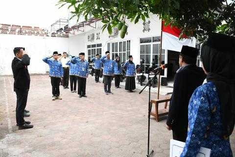 suasana upacara peringatan hari sumpah pemuda ke 98