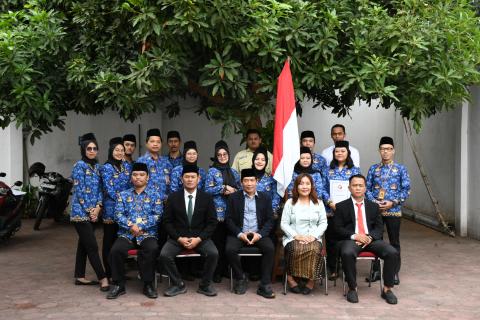 foto setelah upacara hari sumpah pemuda