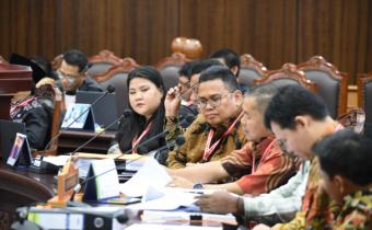 Bawaslu hadiri penyampaian keterangan dalam sidang lanjutan Perselisihan Hasil Pemilihan Umum (PHPU) Pemilihan Kepala Daerah (Pilkada) Serentak 2024 di Mahkamah Konstitusi (MK), Selasa (20/5/2025).