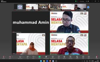 kegiatan Selasa Menyapa dengan tema Identifikasi Permasalahan Hukum dan Tantangan Empirik pada Tahapan Kampanye dan Masa Tenang Pemilu secara daring