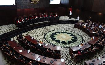 Bawaslu hadiri sidang pembacaan putusan 40 perkara Perselisihan Hasil Pemilihan (PHP) Tahun 2024 di Mahkamah Konstitusi (MK), Senin (24/2/2025).
