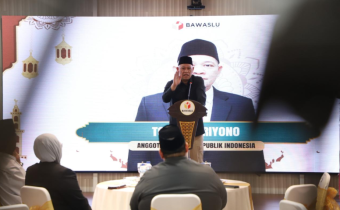 Anggota Bawaslu Totok Haryono Ngabuburit Pengawasan 'Penguatan Spirit Kelembagaan Bawaslu tahun 2026 di Gedung Bawaslu, Jakarta (23/2/2026).