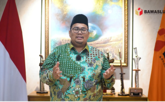 Ketua Bawaslu Rahmat Bagja dalam Kultum Ngabuburit Pengawasan bertema Refleksi Tata Kelola Kelembagaan Pengawas Pemilu yang disiarkan melalui kanal YouTube Bawaslu, Selasa (24/2/2026).