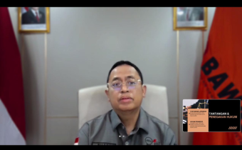 Anggota Bawaslu Puadi dalam Minggar (mingguan penanganan pelanggaran) yang digelar Bawaslu NTT melalui Zoom Meeting, Selasa (10/3/2026).