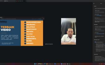 pengumuman capaian kategori video terbaik bagi Kabupaten/Kota se Jawa Tengah dalam Evaluasi Kehumasan Semester I Tahun 2026 