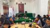 suasana rapat rutin mingguan di aula Kantor Bawaslu Kota Surakarta