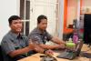 Muhammad Syaiful Mujib dan Muhammad Barokah saat mengikuti Tes Kompetensi PPID dalam rangkaian Monev KIP Provinsi Jawa Tengah Tahap III Tahun 2026 secara daring.